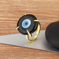 Anillo Ojo Turco Disco Vintage