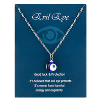 Collar de Ojo Azul de la suerte turco para mujer, gargantilla de cadena de cuero con colgante de ojo malvado grande redondo, corazón geométrico Vintage, joyería
