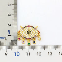 Nidin-collar con colgante de circonia cúbica AAA para mujer, collar con labios de Fátima, mal de ojo, joyería fina para fiesta, boda, cumpleaños