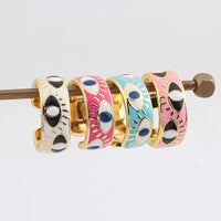 Anillo Ojo Turco Esmalte Pastel