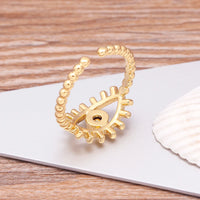 Anillo Ojo Turco Boho Fiesta
