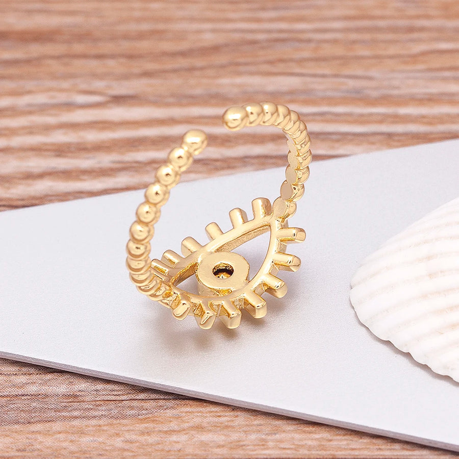 Anillo Ojo Turco Boho Fiesta