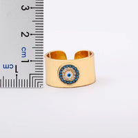 Anillo Ojo Turco Bohemio Brillante