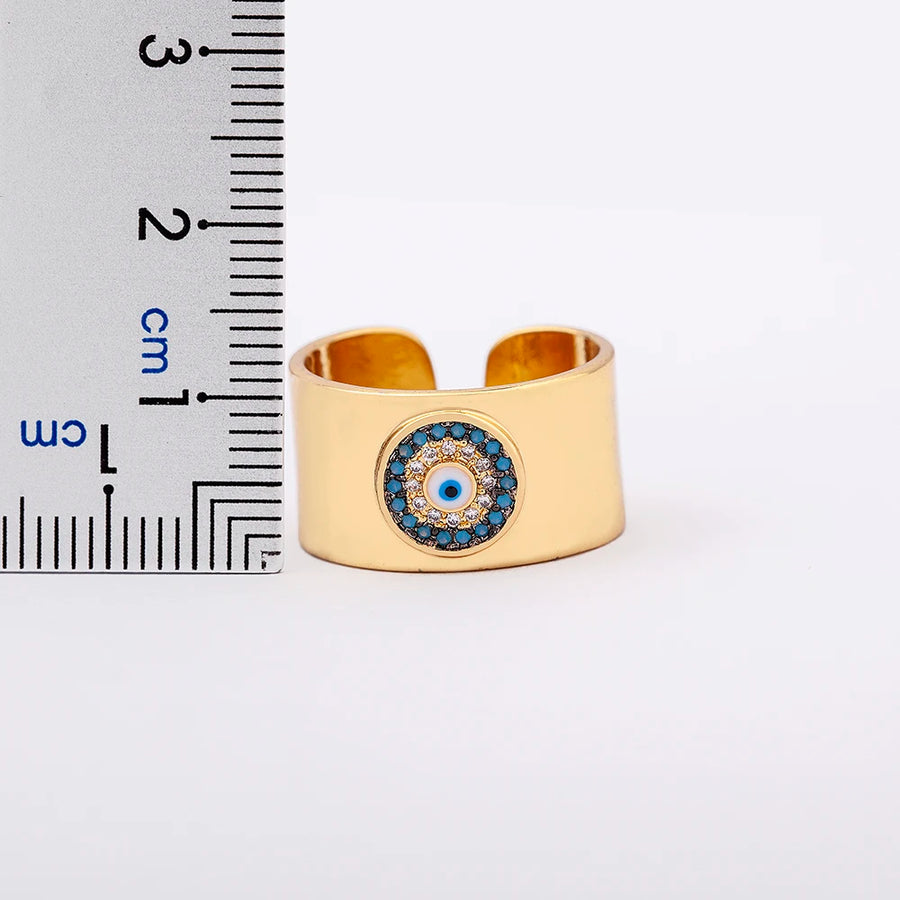 Anillo Ojo Turco Bohemio Brillante