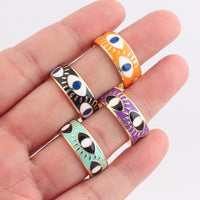 Anillo Ojo Turco Esmalte Pastel