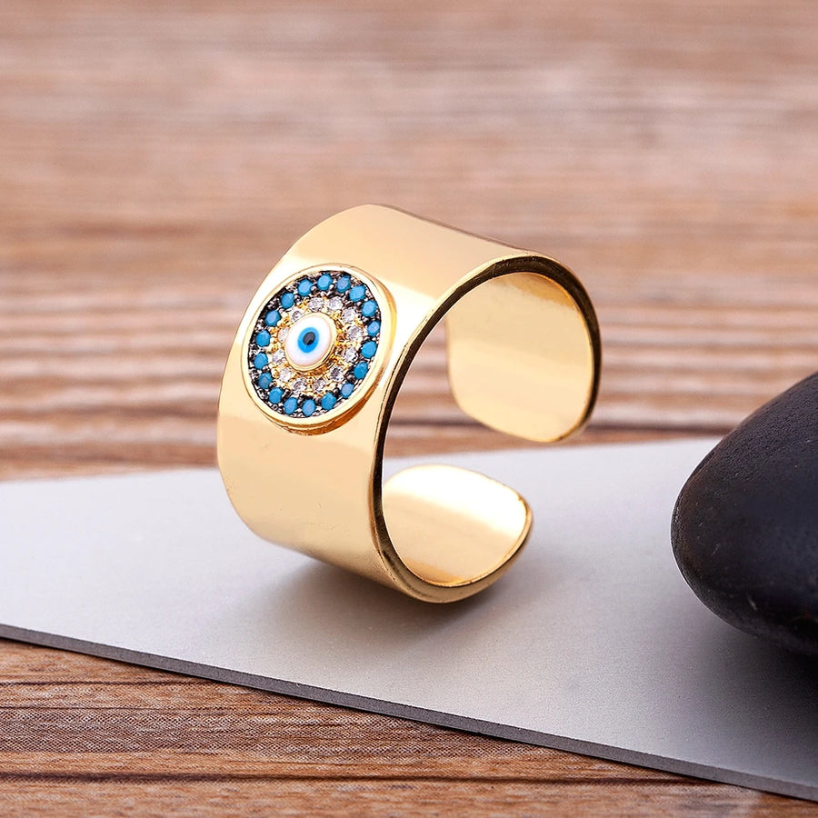 Anillo Ojo Turco Bohemio Brillante