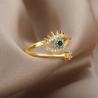 Anillo Ojo Turco Redondo Circonita