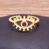 Anillo Ojo Turco Boho Fiesta
