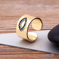 Anillo Ojo Turco Bohemio Brillante