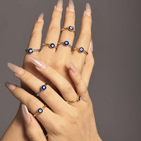 Anillo Ojo Turco Sencillo Oro 18K
