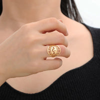 Anillo Ojo Turco Grande de la Suerte