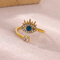 Anillo Ojo Turco Fino Circonita