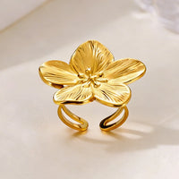 Anillo Ojo Turco Flor Oro 18K