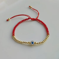 Pulsera de Ojo Turco en Hilo Rojo