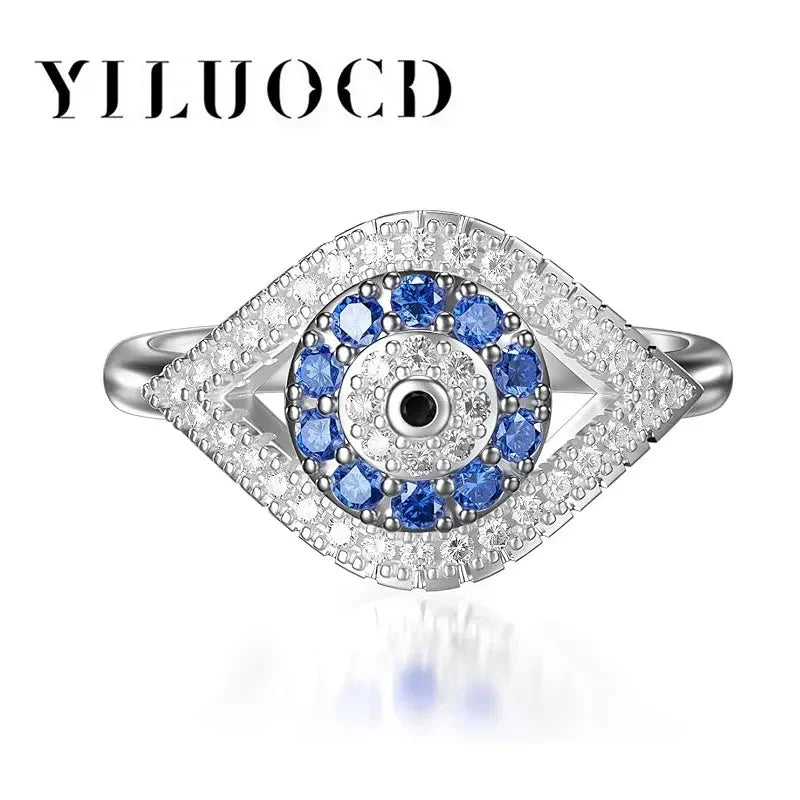 Anillo Sello Ojo Turco Azul Noche
