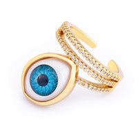 Anillo Ojo Turco Alianza de Colores