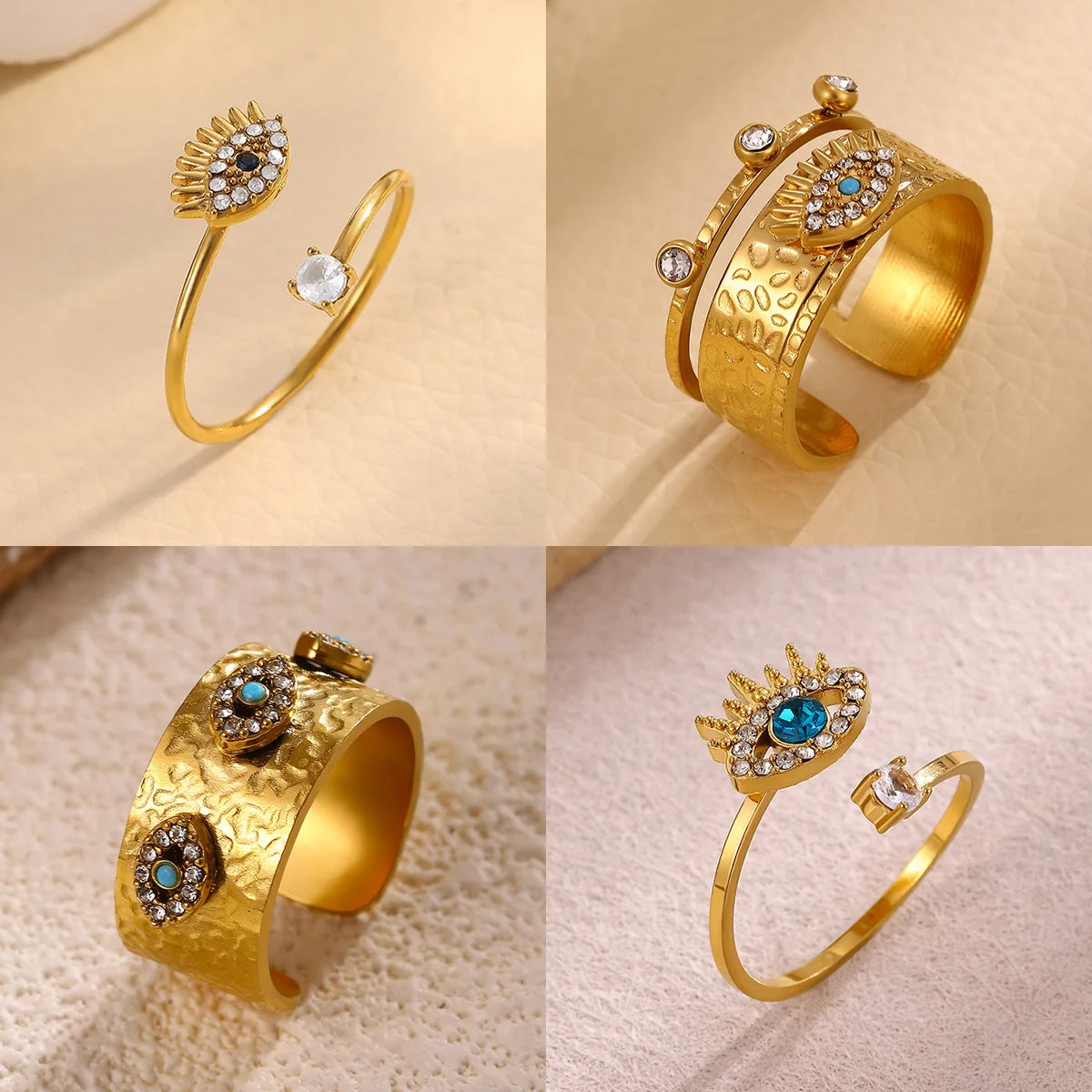 Anillo Ojo Turco Fino Circonita