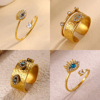Anillo Ojo Turco Fino Circonita