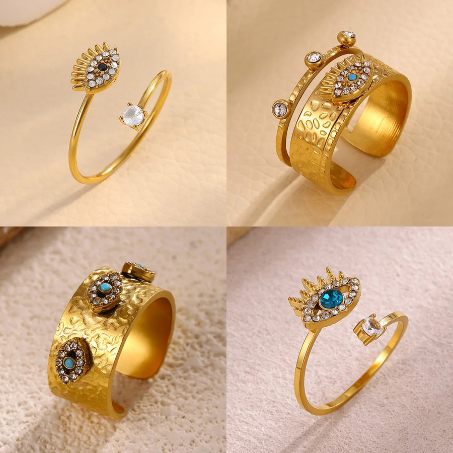 Anillo Ojo Turco Fino Circonita