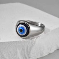 Anillo Sello Ojo Turco para Hombre