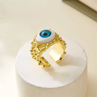 Anillo Ojo Turco Ancho Irregular
