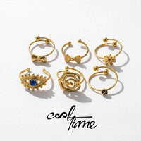 Anillo Ojo Turco Flor y Margarita