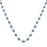 Collar de mal de ojo para mujer, collar de acero inoxidable, cadena de protección contra el mal de ojo, Gargantilla contra el mal de ojo, joyería de regalo