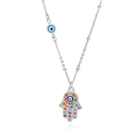 Hamsa-collar de mal de ojo para mujer, cadena de ojo de Color dorado turco, gargantilla de Navidad, accesorios de joyería, regalo