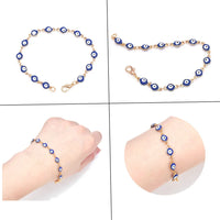 Cadena con colgante de mal de ojo colorido de 1/5/10 metros, collar de joyería para mujer, gargantilla de oro de moda turca de la suerte, cadena para niñas, joyería Diy