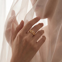 Anillo Ojo Turco Plata 925 Dorado