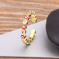 Anillo Ojo Turco Destellos de Esmalte