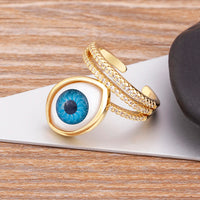 Anillo Ojo Turco Alianza de Colores