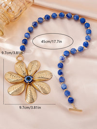 Collar con colgante de ojo de diablo personalizado, exagerado y de alta gama para mujer
