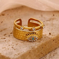 Anillo Ojo Turco Fino Circonita