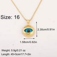 Nidin clásico nuevo diseño 6 tamaños elección mal de ojo personalidad encanto colgante collar para Mujeres Hombres Vintage joyería de fiesta diaria
