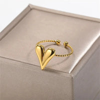 Anillo Ojo Turco Corazón Dorado