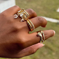 Anillo Ojo Turco Ancho Grabado