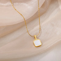 Collares con Colgante de Ojo de Diablo Clásico para Mujer, Acero Inoxidable, Chapado en Oro de 18K, Zirconia, Joyería para Uso Diario, Regalo