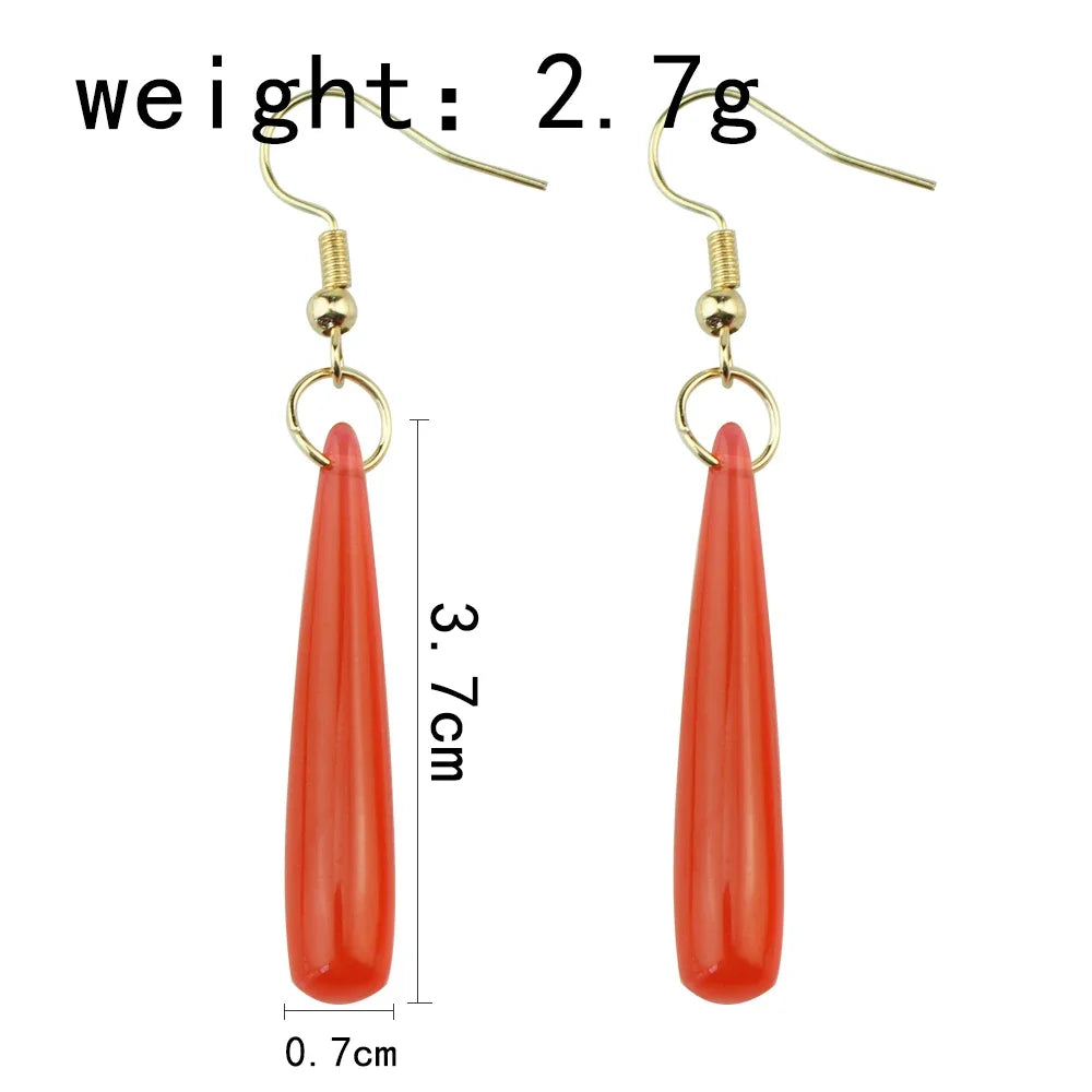 Pendientes de Anime Frieren: Beyond Journey's End, pendientes de gota roja, accesorios de fiesta de disfraces de Halloween para mujeres y niñas