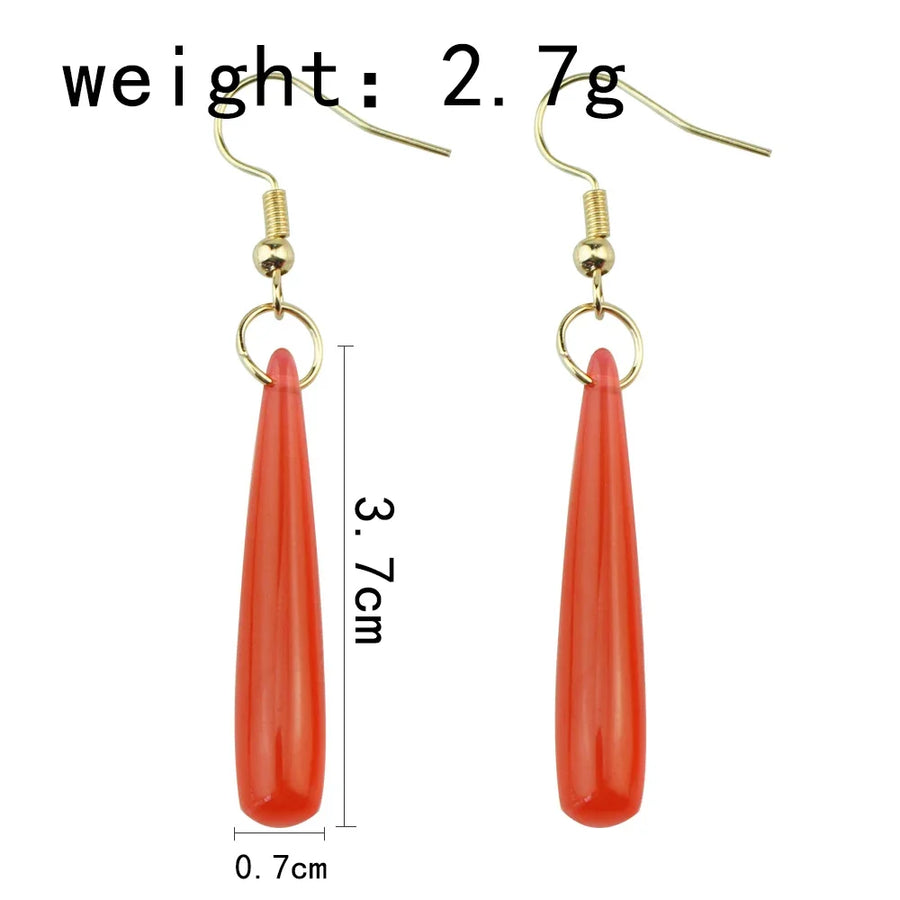 Pendientes de Anime Frieren: Beyond Journey's End, pendientes de gota roja, accesorios de fiesta de disfraces de Halloween para mujeres y niñas
