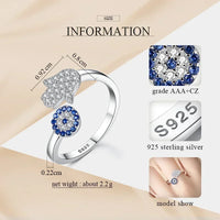 Anillo Mano de Fátima Ojo Turco Plata 925