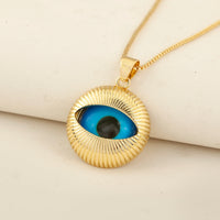 Nidin clásico nuevo diseño 6 tamaños elección mal de ojo personalidad encanto colgante collar para Mujeres Hombres Vintage joyería de fiesta diaria