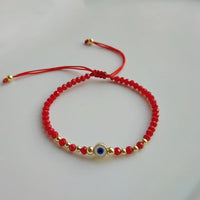 Pulsera de Ojo Turco en Hilo Rojo