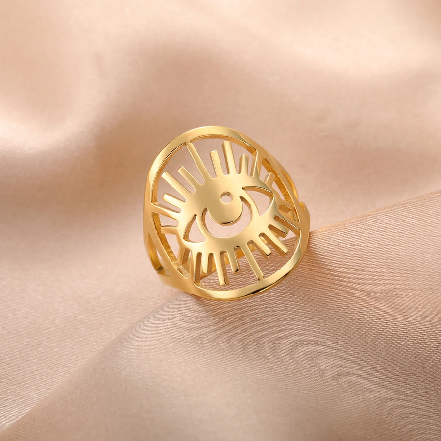 Anillo Ojo Turco Grande de la Suerte