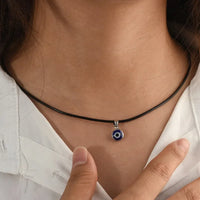 Collares con colgante de mal de ojo de Turquía para mujeres, niñas, amigos, gargantillas de ojos de demonio turco azul, collar de cadena de Color dorado, joyería