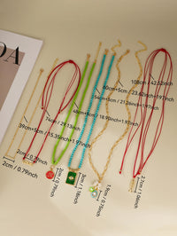 Collar de varias capas con cuentas decorativas de ojo de diablo bohemio, 6 piezas, adecuado para vacaciones, viajes y uso diario de mujeres.