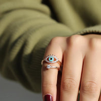 Anillo Ojo Turco Redondo Circonita