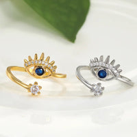 Anillo Ojo Turco Amuleto Oro 18K