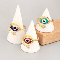 Anillo Ojo Turco Cristal de Colores