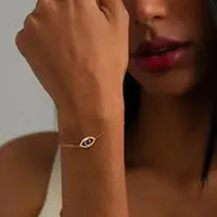 Anillo Ojo Turco para Índice Oro 18K
